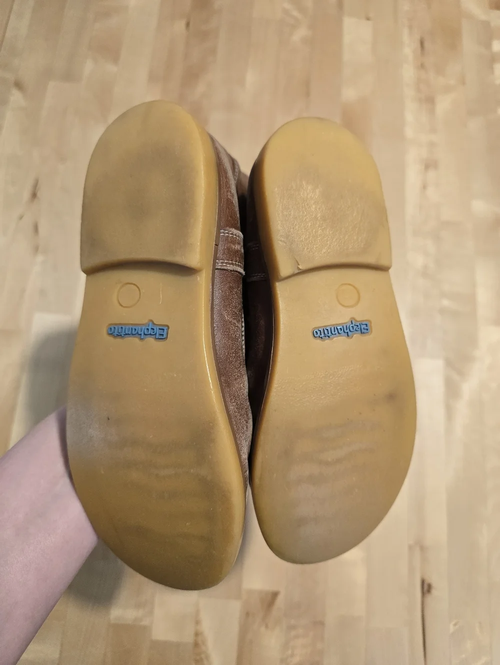 Elephantito Leather Pull-On Boots Size 4 Big Kids
